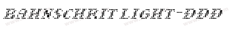 bahnschrit light字体转换 bahnschrit light字体转换